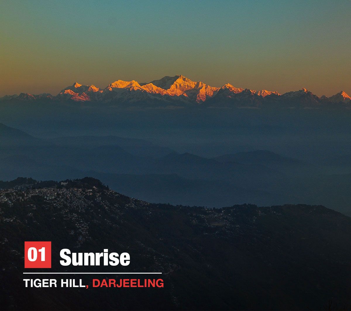 sun rise tiger hill Darjeeling